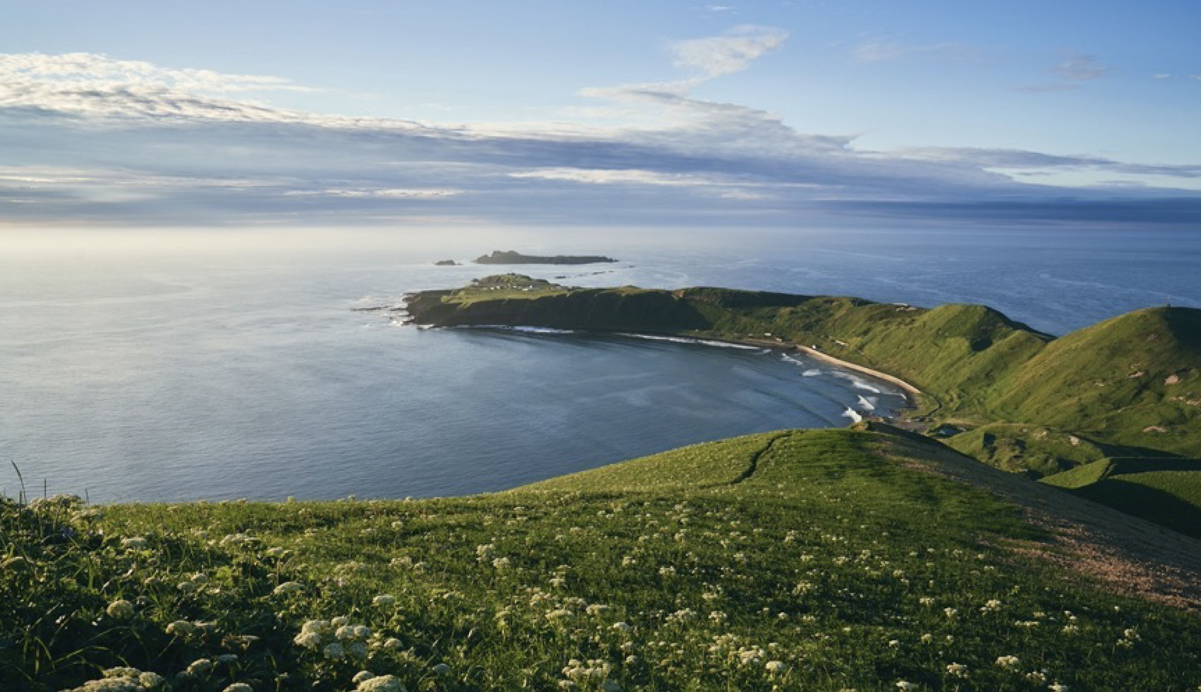 礼文島で撮影した岬の写真