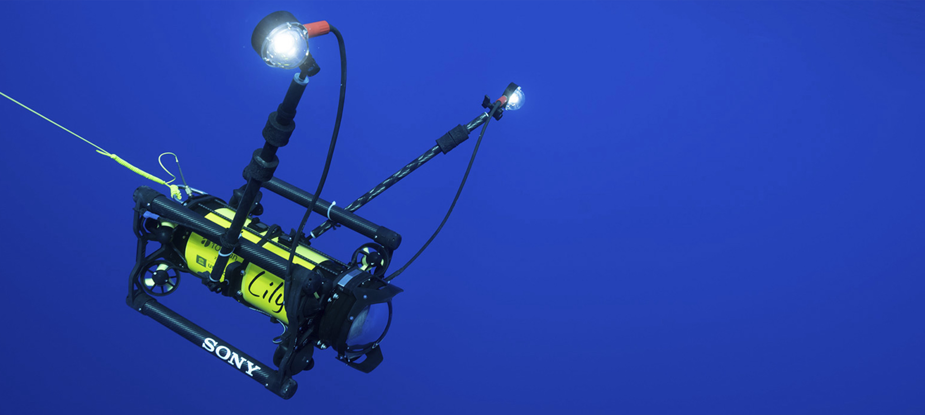 黄色い潜水撮影ロボット「リリー（Lily）」