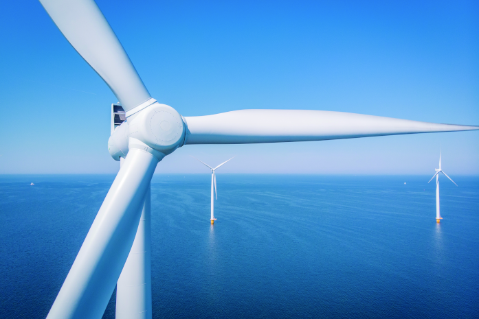 海上にある風車