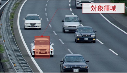 比較画像：高速道路、対象領域