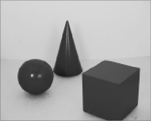 黒い球体、円すい、立方体画像