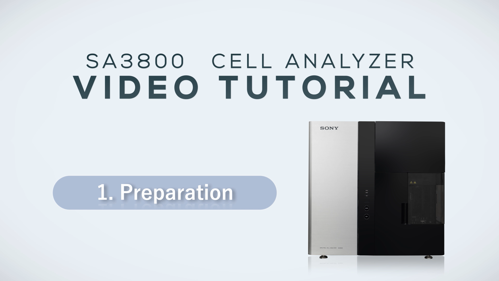 Cell Analyzer SA3800 video tutorial (English)動画のサムネイル画像