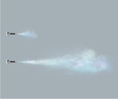 ファンと組み合わせて香りを効率よく届けているGrid Scentの動作