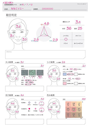 カウンセリングシート(記入例)