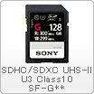 SDHC/SDXC UHS-II U3 Class10 SF-G**