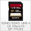 SDHC/SDXC UHS-I U3 Class10 SF-**UX2