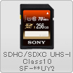 SDXC UHS-I Class10 SF-**UY2