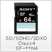 SD/SDHC/SDXC Class4 SF-**N4