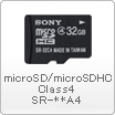 microSD/microSDHC Class4 SR-**A4