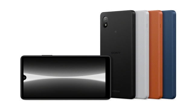 スマートフォン 『Xperia Ace III』（左からブラック、グレー、ブリックオレンジ、ブルー）