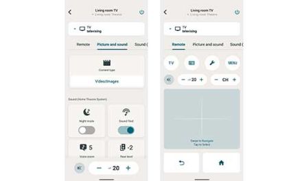 VoiceOver/TalkBackを使ってBRAVIAやBRAVIA Theatreを操作できる BRAVIA Connect アプリの画像