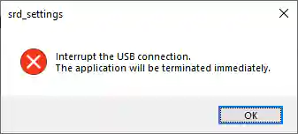 「Device lost」エラーダイアログ