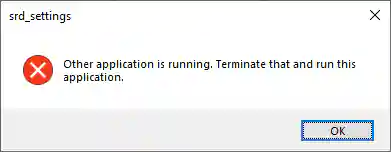 「Session Error」エラーダイアログ