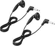 Supplied earphones