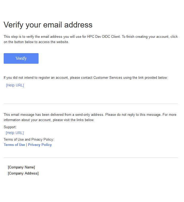 Verify your email address