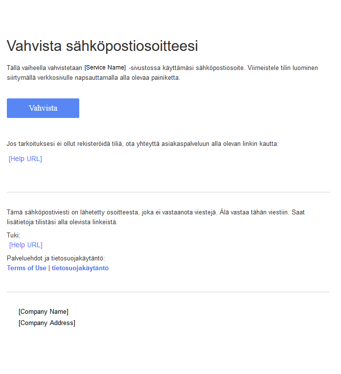 Verify your email address