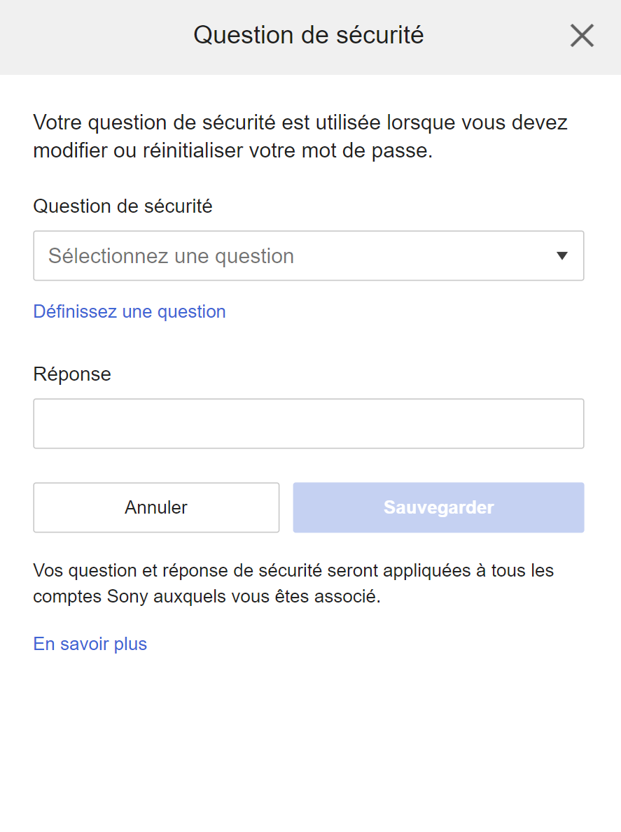 Security Question and Answer