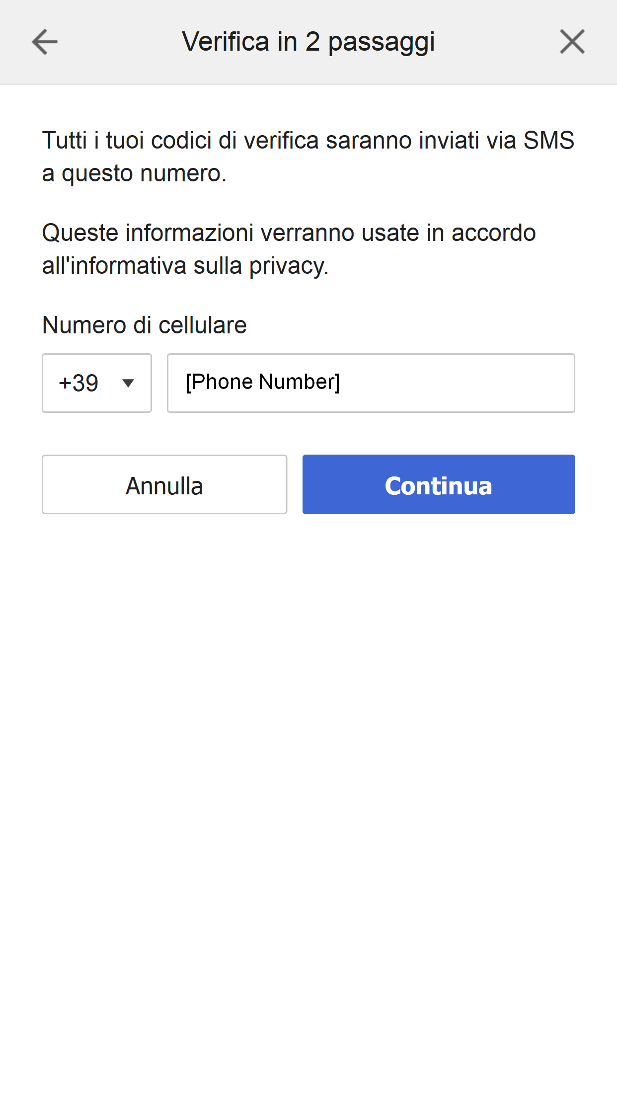 2-Step Verification Phone
