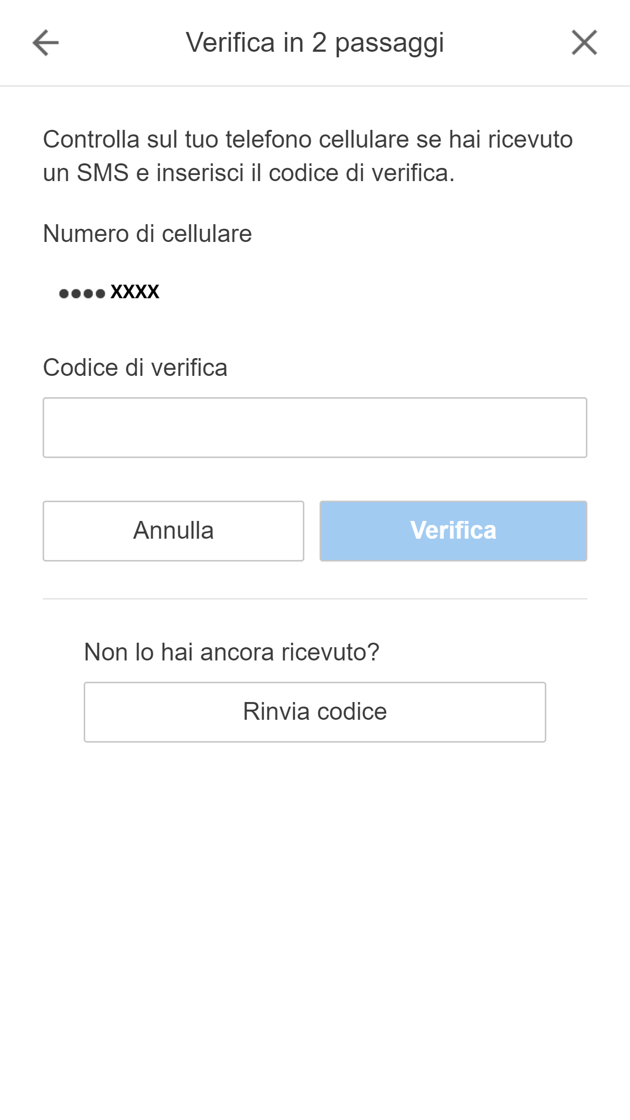 2-Step Verification Backup code