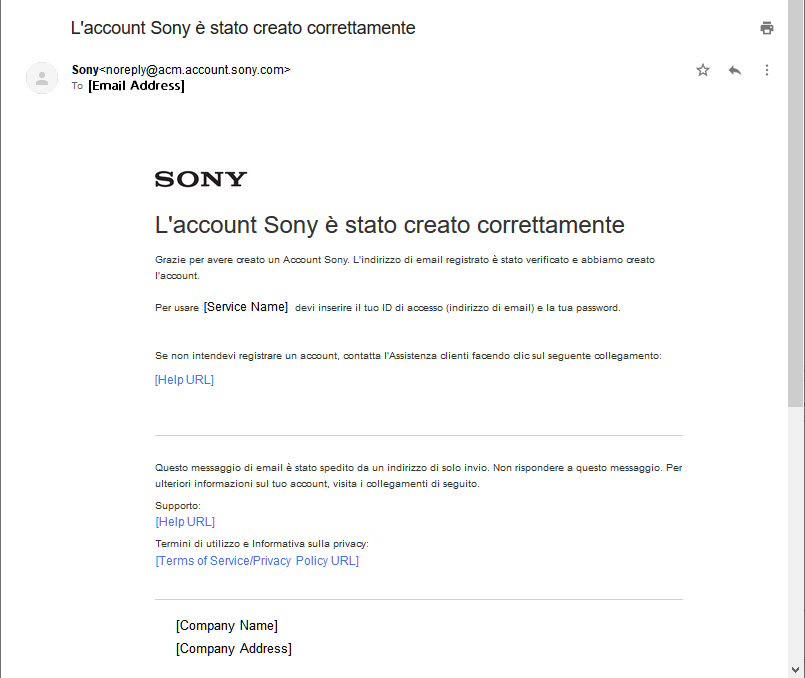 Account registered successfully