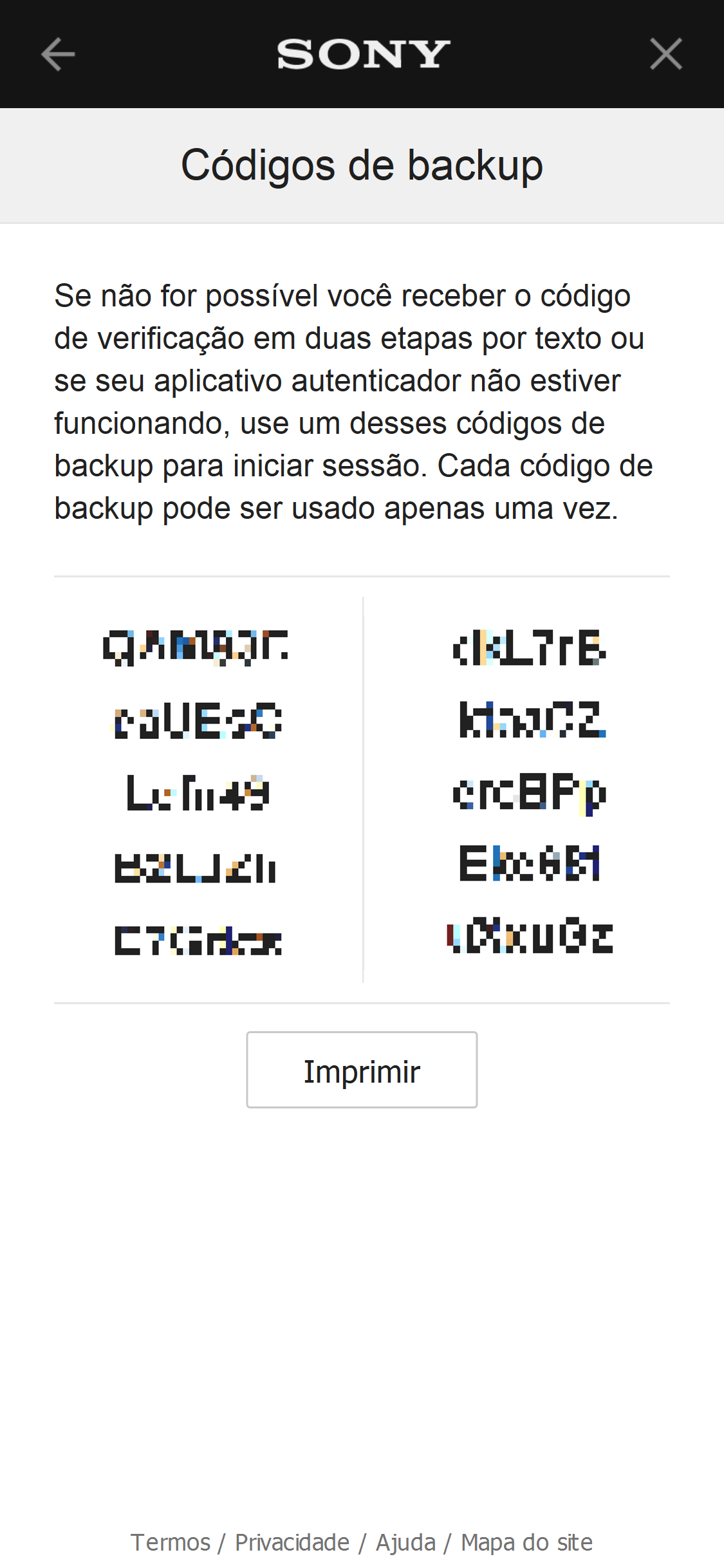 2-Step Verification Code view