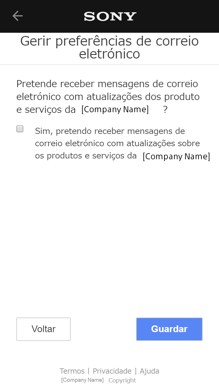 Manage email preferences
