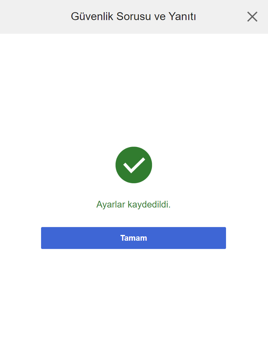 Security Question and Answer