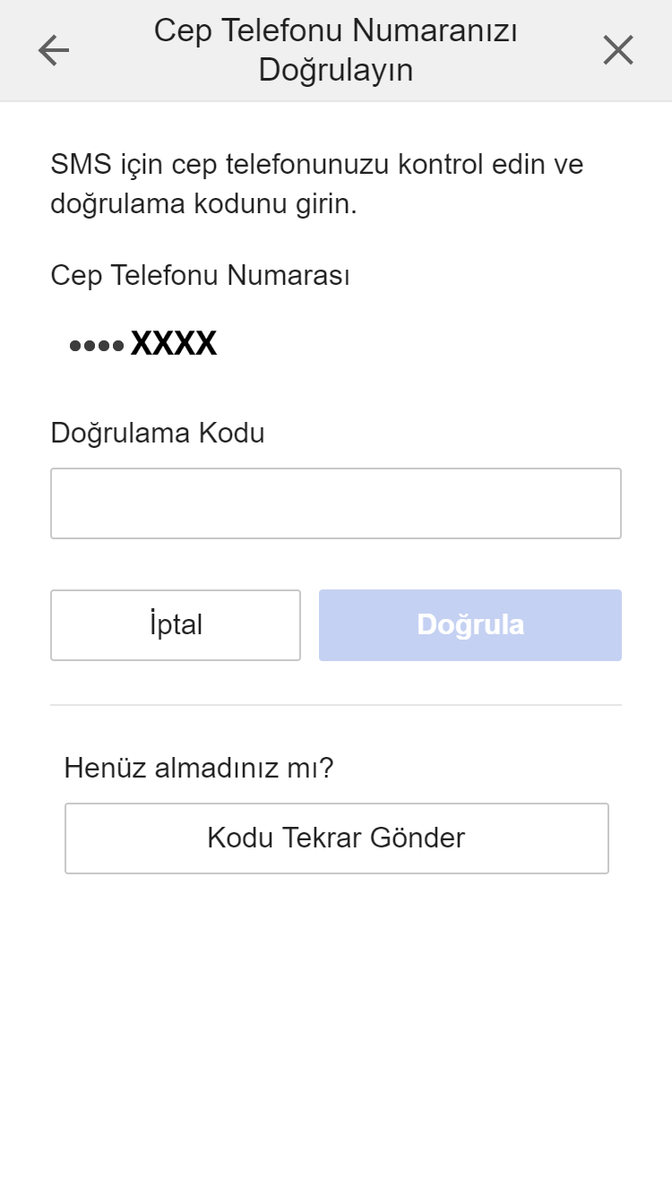 Verify Your Mobile Number