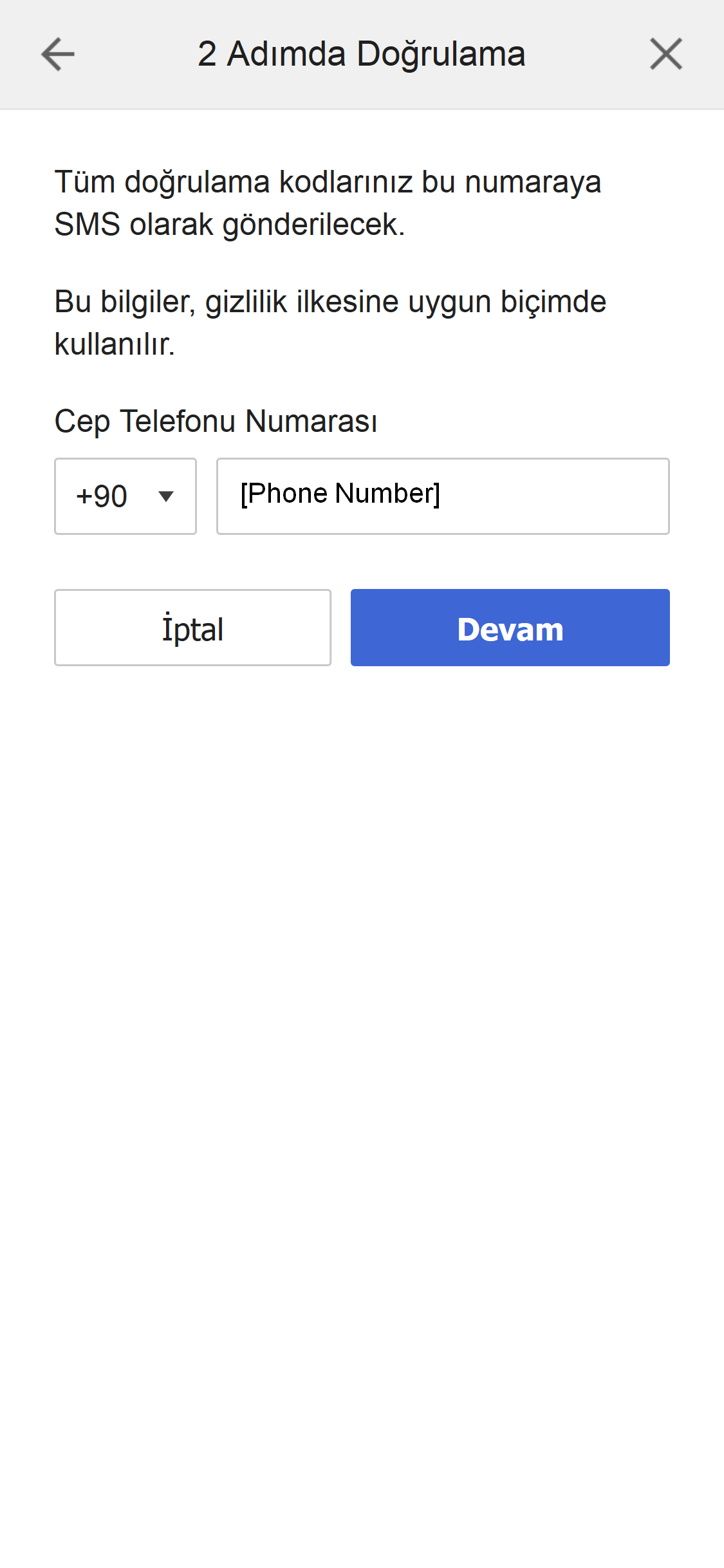 2-Step Verification Phone