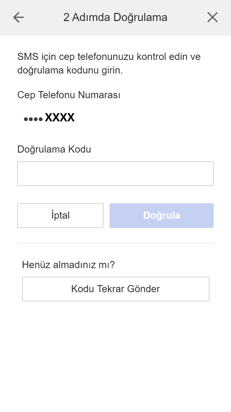 2-Step Verification Backup code