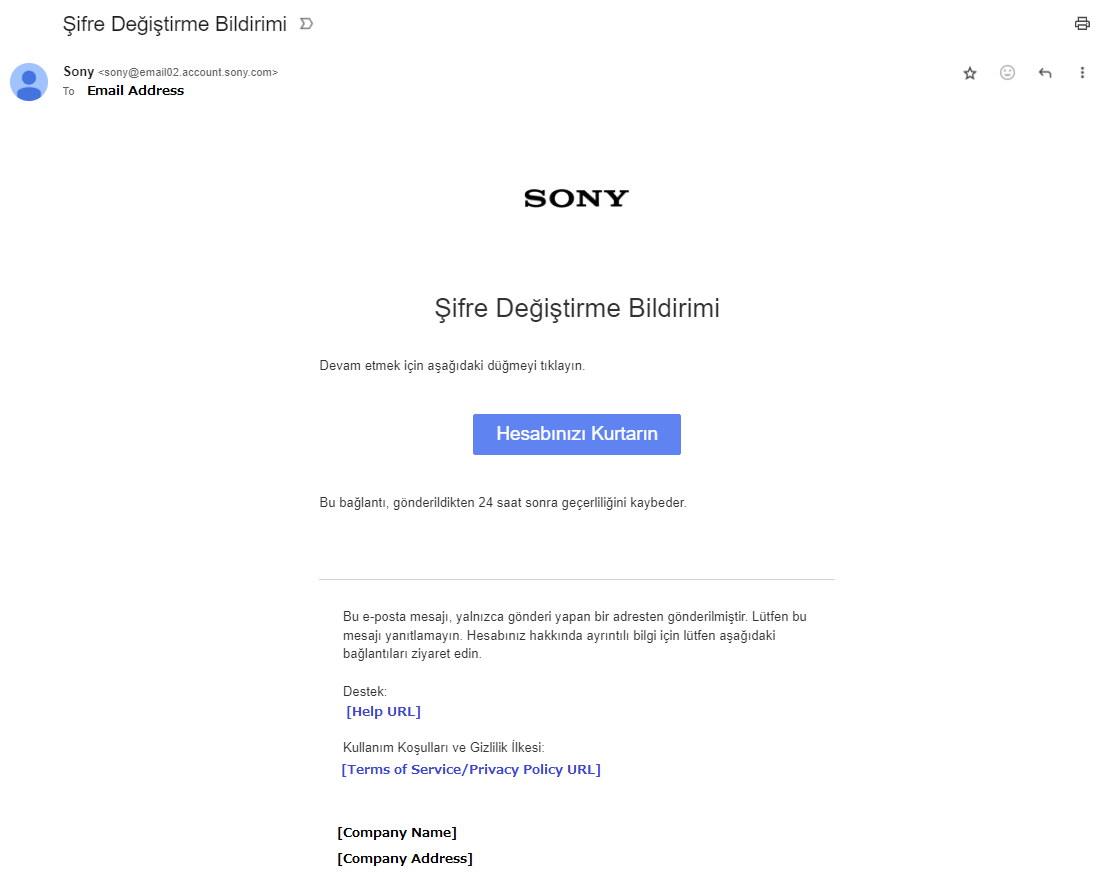 Password Change Notification