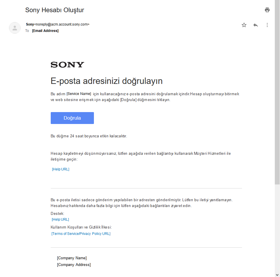 Verify your email address