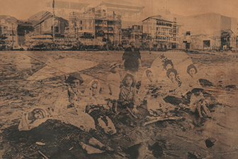 「時間の交差」海岸砂湯